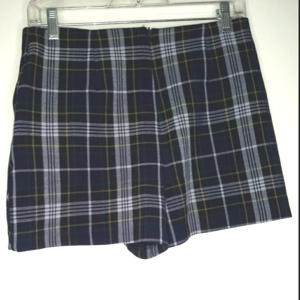 Forever 21 blue Plaid skort